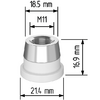 Керамический держатель сопла D21,4 (M11) для Raytools  арт.120515092A - st-e.info - Кольчугино