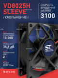 Вентилятор VD8025H sleeve (скольжение) 24V - st-e.info - Кольчугино