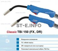 Горелка для полуавтоматической сварки TBi 150-blue-ESG, длина 5 метров - st-e.info - Кольчугино