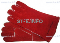 Перчатки-краги сварщика TETU 104 KEVLAR RED - st-e.info - Кольчугино